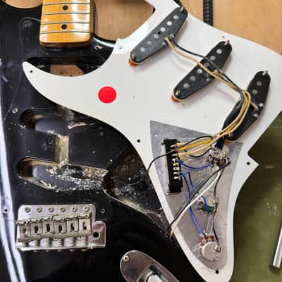 Fender 1957 Vintage Reissue Stratocaster ST-57 Black Texas Specials - 1993 image 23