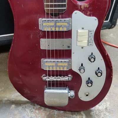 1960's Teisco WG-3L electric guitar, Ry Cooder gold foil pickups BEAT! image 2