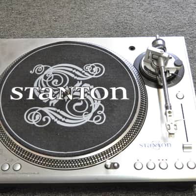 Stanton STR8-100 Direct Drive Digital Turntable w/ Phono Preamp  Silver image 1