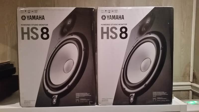 Yamaha HS8 Powered Studio Monitor (Pair) 2025 HS-8 - Mint In Box image 1
