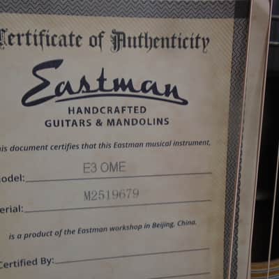 Eastman E3OME w/bag image 4