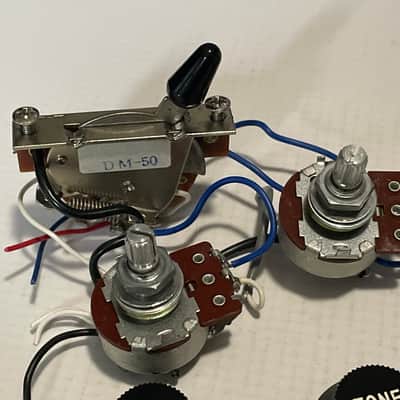 1984 Matsumoku Kramer Focus 3000 Stratocaster Guitar Factory Wiring Harness Electronics image 5