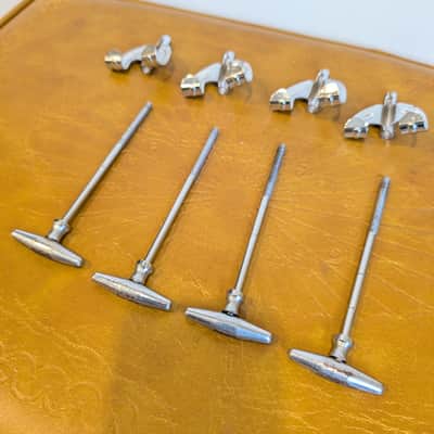 Pearl Hoshino MIJ Slingerland Torpedo Copy Bass Drum Tension Rods and Claws (x4) 1960s image 8