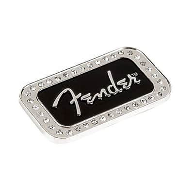 Genuine Fender Guitars Logo Rhinestones 2" x 1" Magnet Gift image 1