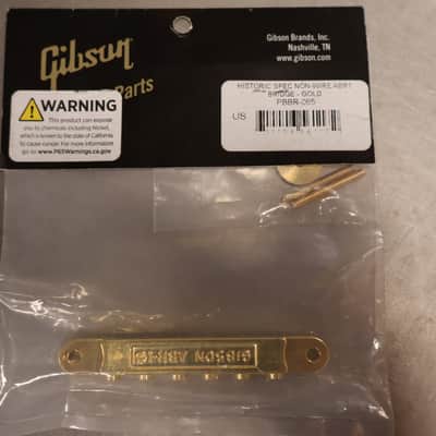Gibson PBBR-065 Historic Non-wire ABR-1 Bridge (Gold) image 2