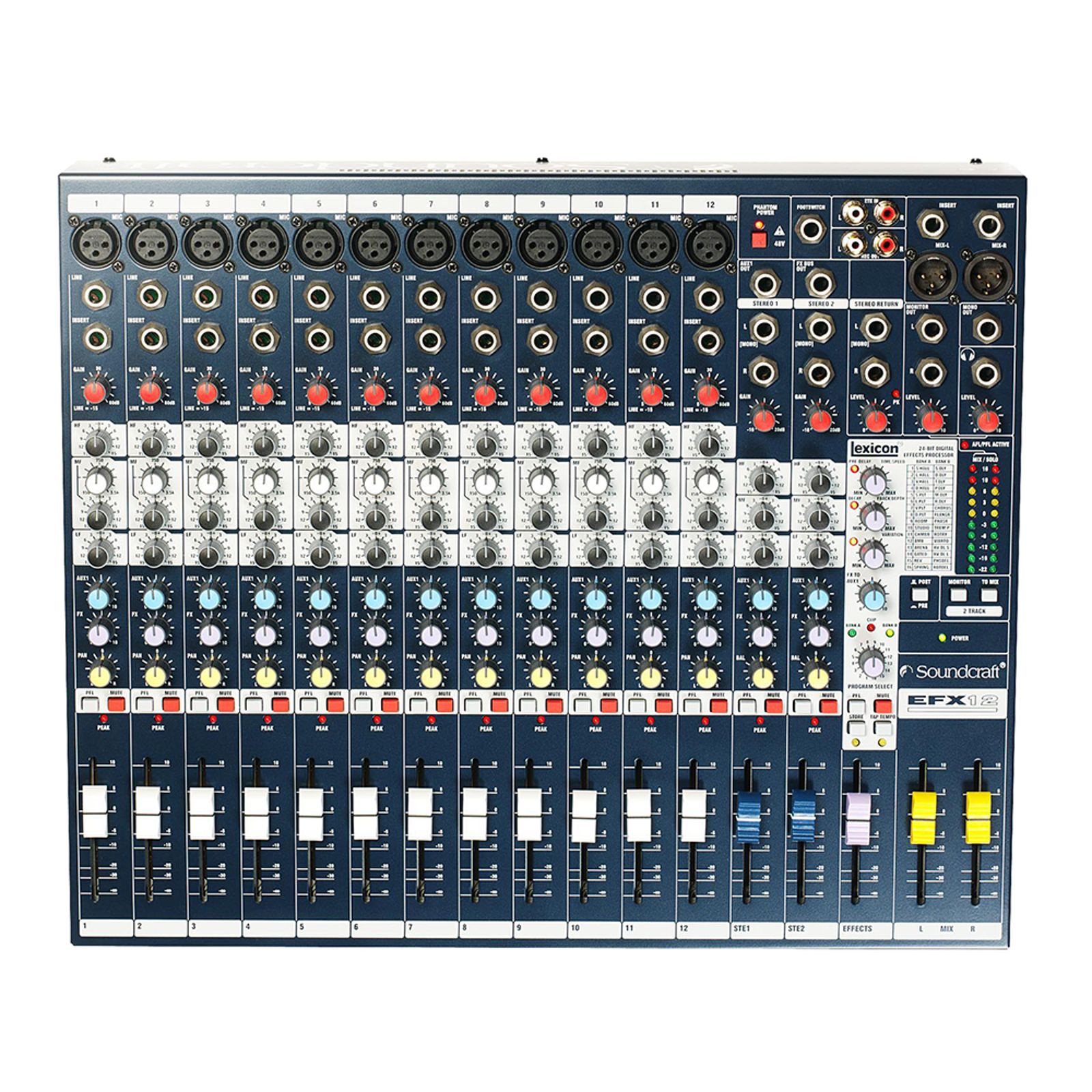 Soundcraft EFX12 12-Channel Mixer w/ Effects | Reverb
