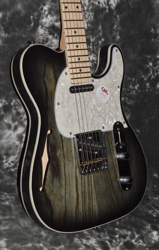 2021 G&L *Tribute*  ASAT Classic Semi-Hollow - Charcoal Blackburst image 1