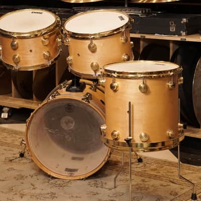 DW 12/13/14/18/20" Pre-Collector's Series Drum Set - Satin Natural Oil - Carl Allen image 13