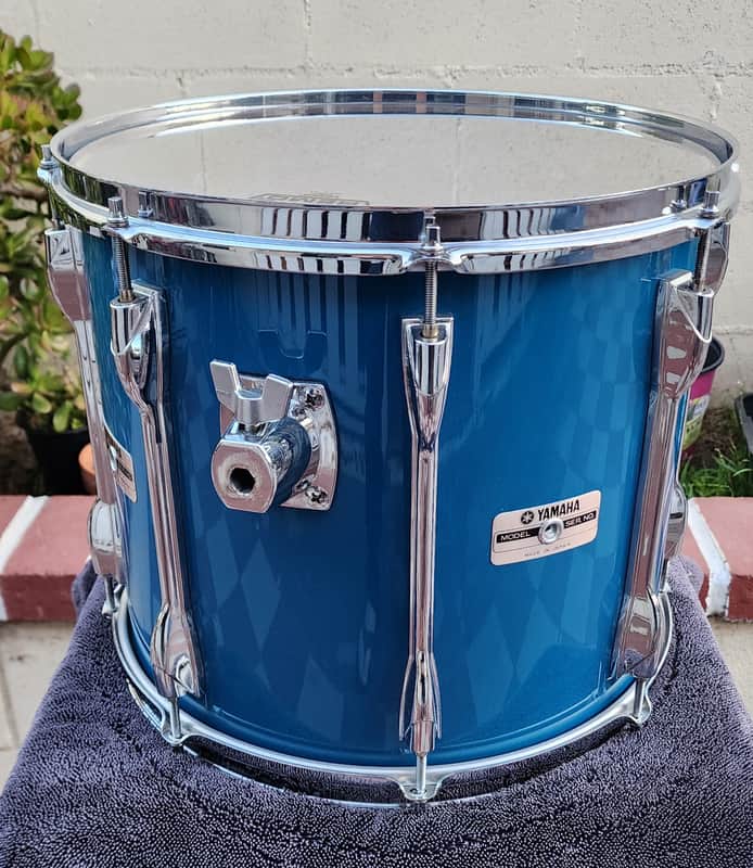 Yamaha Recording Custom 14x12 Tom 1990's - Cobalt Blue image 1