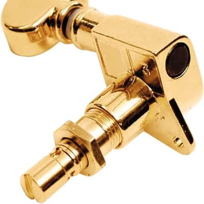 Guitar Tuners, Tuning Machines Set 3+3 18:1 Gold Mid-Size Tuning Keys image 3