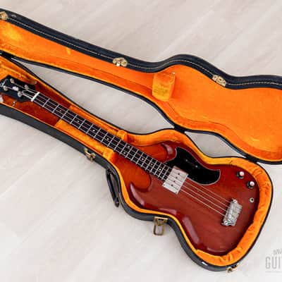 1964 Gibson EB-0 Vintage Short Scale Bass Cherry, 100% Original w/ Case image 17