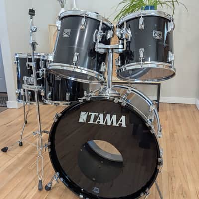 Tama Superstar 5 Piece Drum Set 1980s - Black image 2