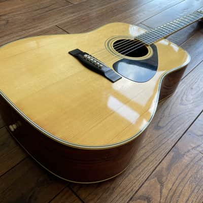 1980s Yamaha FG-350D Acoustic Dreadnought Guitar Natural Nippon Factory w/OHSC image 5