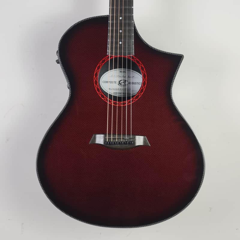 Composite Acoustics GX - Wine Red Burst With OHSC image 1