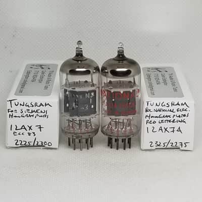 Tube Audio Mazda 12AX7A ECC83 - Plaqué Chrome Argent - Appairé - Qualité NOS