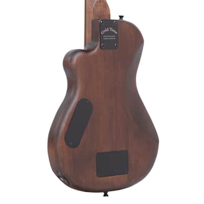 Gold Tone ME-Bass/L Mahogany Top 23-Inch Scale Solid Body Microbass with Padded Gig Bag For Left Hand Players image 2