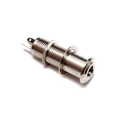 Hosco Barrel Mono Guitar Jack Socket Ibanez Style (Nickel)