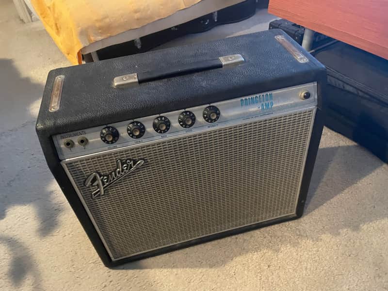 Fender Princeton "Drip Edge" All Original 12-Watt 1x10" Guitar Combo 1968 - 1969 - Silverface image 1