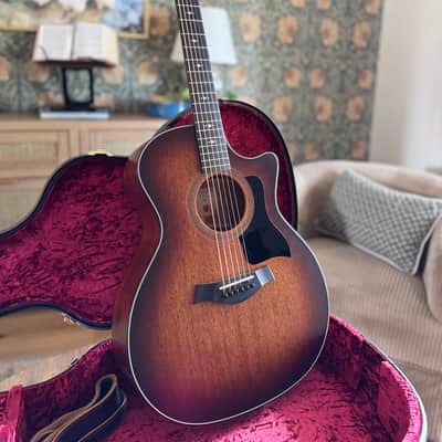 Taylor 324ce Shaded Edgeburst V-Class Acoustic-Electric w/ Taylor Deluxe Hardshell Case image 2