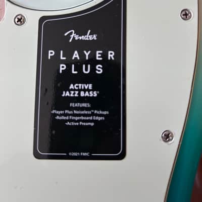 Fender Fender Player Plus Active Jazz J Bass Loaded Body- Belair Blue 2020’s - Belair Blue image 20