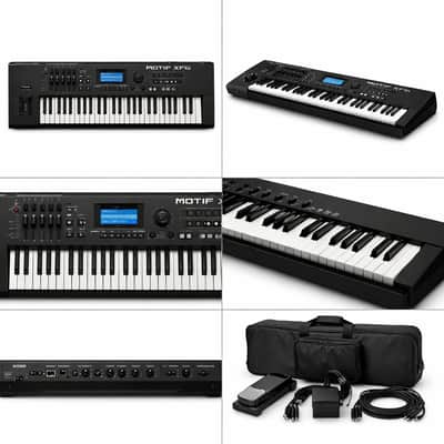 Yamaha Motif XF6 Production Synthesizer 2010s - Black image 2