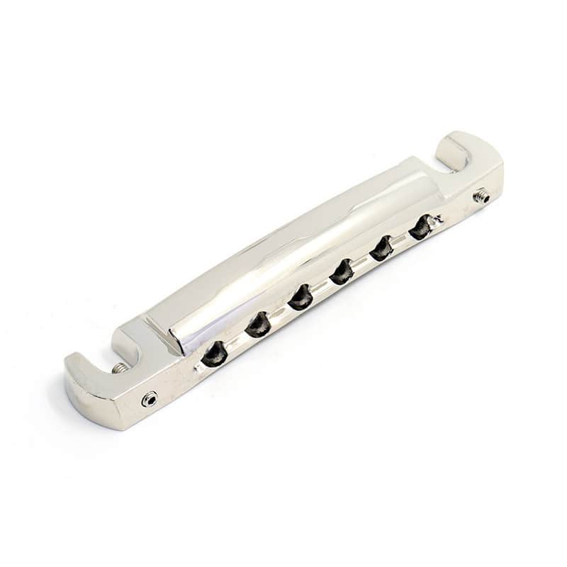 Vintage Spec Faber alu compensated Wraparound Tailpiece, Nickel image 1