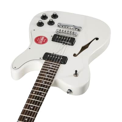 Fender Jim Adkins JA-90 Telecaster Thinline Electric Guitar, Maple FB, Laurel White, ICF1900XXXX image 2