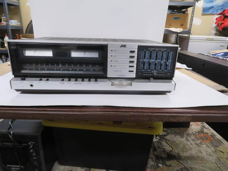 JVC JR-S201 stereo receiver late 1970's - silver faceplate image 1