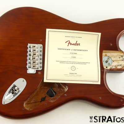 Fender AV II American Vintage 1973 BODY + HARDWARE 73 Strat Ash Mocha image 2