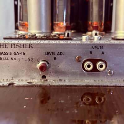 🎶 Fisher SA-16 Tube Power Amplifier — Serviced, Cleaned, Tubes Installed, No Hum, EL84 Classic image 5