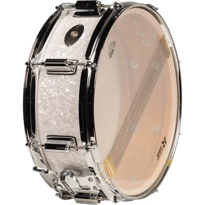 Rogers Powertone 5x14 Snare Drum - White Marine Pearl image 3