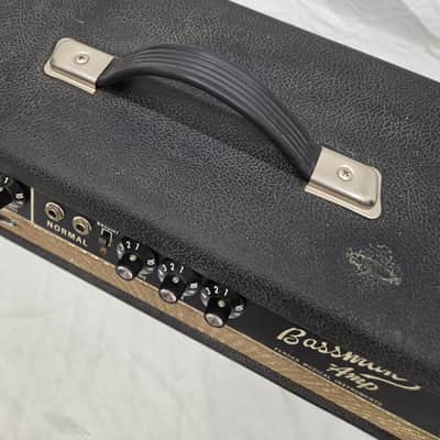 Fender Bassman 2-Channel 50-Watt Guitar Amp Head 1964 - 1967 - Black Panel (AS-IS) C013-A4 image 5