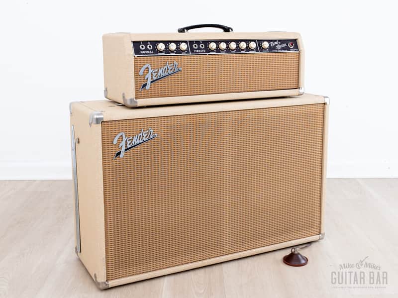 1962 Fender Bandmaster Vintage Pre-CBS Tube Amp Blonde w/ 2x12 Cab, Oxford 12L6, Victoria Covers image 1