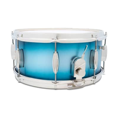 Slingerland Radio King Artist Snare Drum 14x6.5 Blue & Silver Lacquer image 2