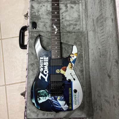 Used ESP LTD Kirk Hammett Signature White Zombie 2014 - Present - Black with Graphic image 1