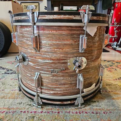 Rogers Holiday 20-16-12" Drum Kit in Pink Strata image 2