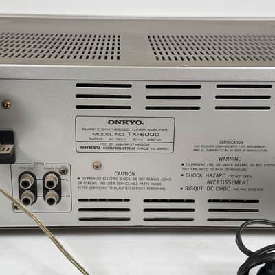 Onkyo TX-6000 Vintage 120V Quartz Synthesized Tuner Amplifier image 10