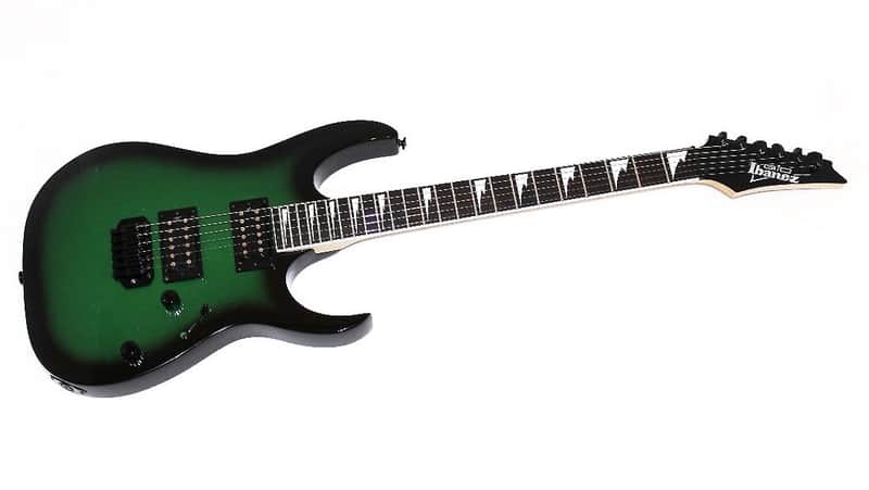 Ibanez GRG120BDX Green - Black Electric Guitar image 1