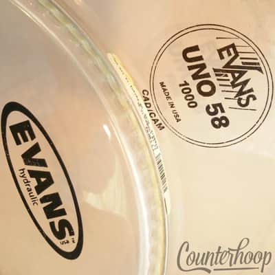*Evans 2x 10" Tom Drum Heads Hydraulic+Uno 58 Cad/Cam Clear Batter/Resonant USA* image 2