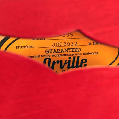 1998 Orville ES-335 - Cherry - Vintage Japanese Guitar. image 5
