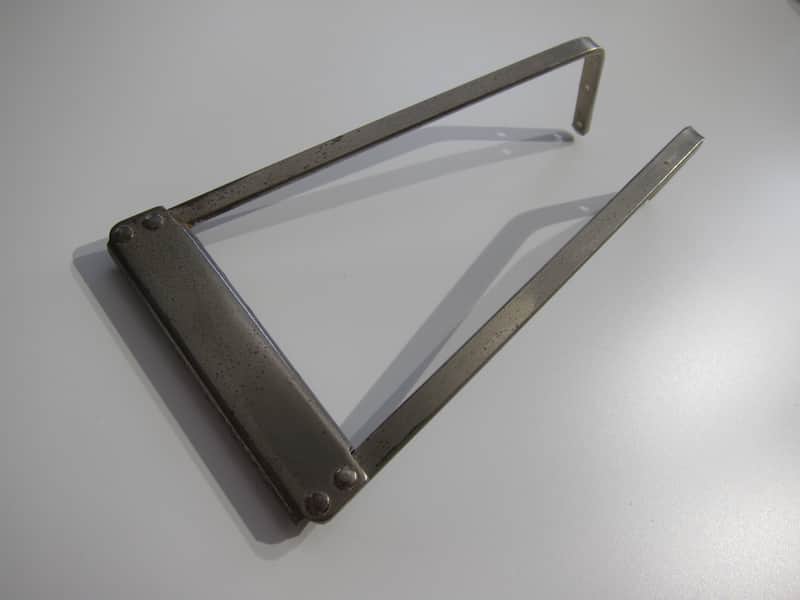 Harmony & Silvertone Flat Top Guitar Tailpiece Authentic Vintage Part Circa-1950s-1960s-Nickel Silver image 1