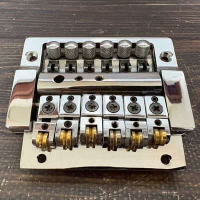 80s Kahler 2300 Type Tremolo Bridge Chrome No Logo w/ Nut Arm Bar image 3