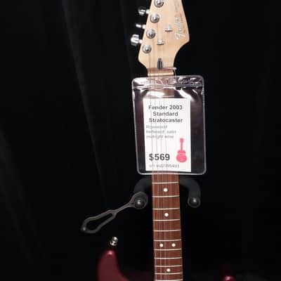 Fender Standard Stratocaster 2003 - Satin Midnight Wine image 4