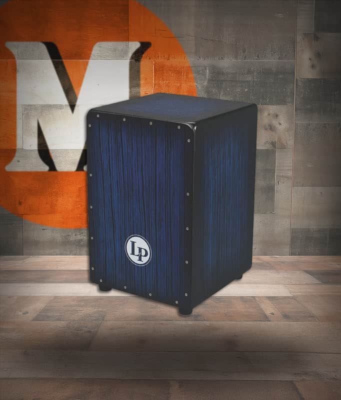 Latin Percussion LP Aspire Accent Cajon - Blue Burst Streak (LPA1332-BBS) image 1