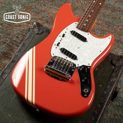 2004 Fender '69 Competition Mustang reissue MG69 Fiesta Red Matching Headstock MIJ Japan image 7