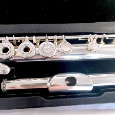 Sankyo Etude PA RC open hole flute solid silver headjoint ST-2 cut image 3