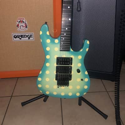 Kramer Vintage Nightswan 1988-89 - Light Blue Polka Dot image 1