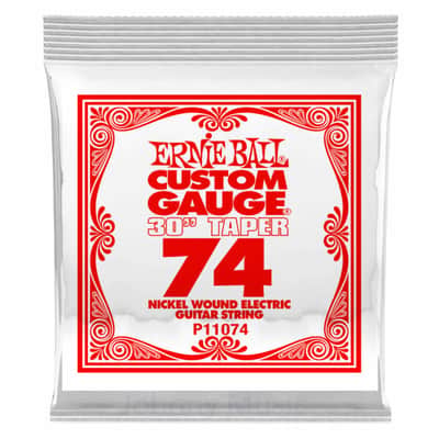 .074 Long Scale Custom Gauge Electric Guitar Single String Ni-Plated Wound On Tn-Pltd Steel Hex Core image 1