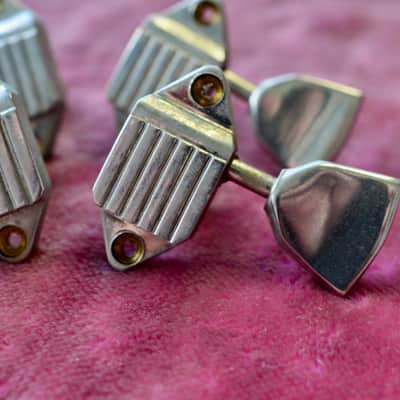 Vintage 1960s Gibson Nickel Waffleback Tuner Set - Tal Farlow, Martin Gibson Acoustic image 5
