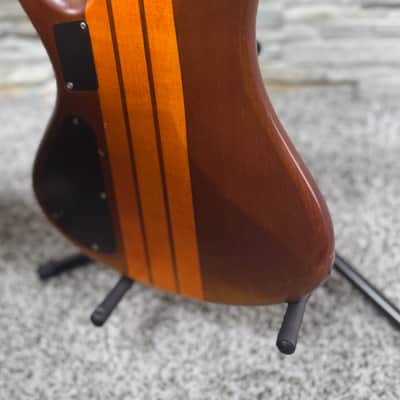 Schecter Stiletto Studio-6 Active 6-String Bass – Honey Satin – Upgraded with Kahler Professional Bridge image 9